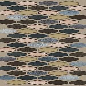 Molten Stretch Hexagon Glass tile by Shaw, in Bronze