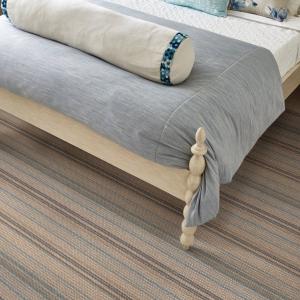 Room scene with Countryside wool carpet from Hibernia, in Blue Dune