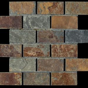 Olympia slate tile in Multi (tumbled)