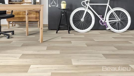 Pietro sheet vinyl flooring in Spanish Oak Grey