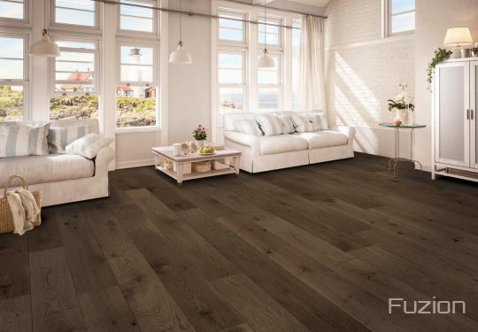 Room scene with Casa Loma engineered hardwood flooring in Stable