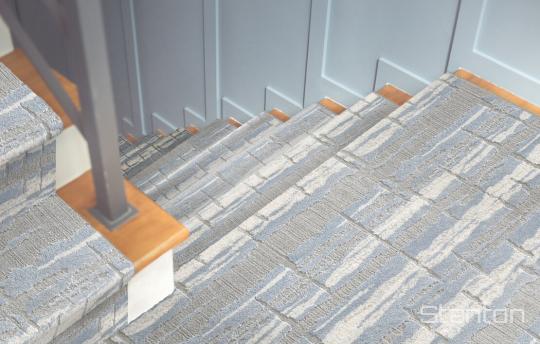 Room scene (stairs) with Belladonna carpet