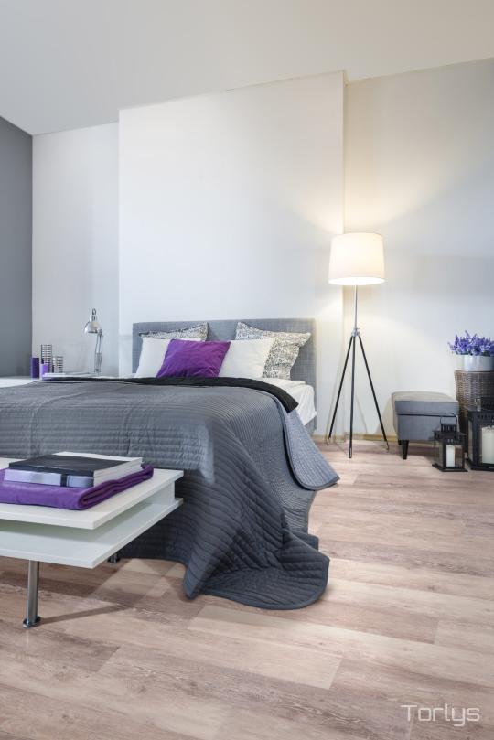 Room scene with Torlys EverWood luxury vinyl flooring in Cobble Beach