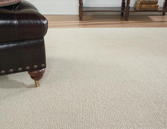 Room scene with Bond Street wool carpet in Vanilla