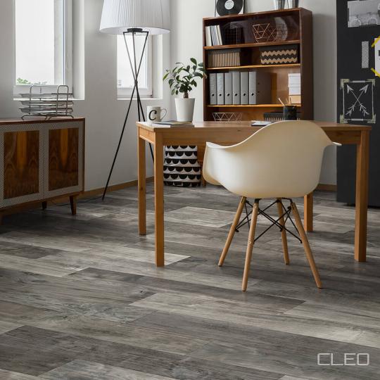 Room scene with CLEO limestone composite flooring in Ozark